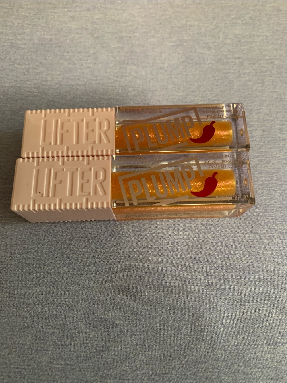 Maybelline Lifter Plump Lip Gloss Duo — Hot Honey Gold Gloss